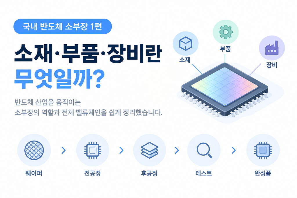 국내 반도체 소부장 관련주 1편 소재 부품 장비란