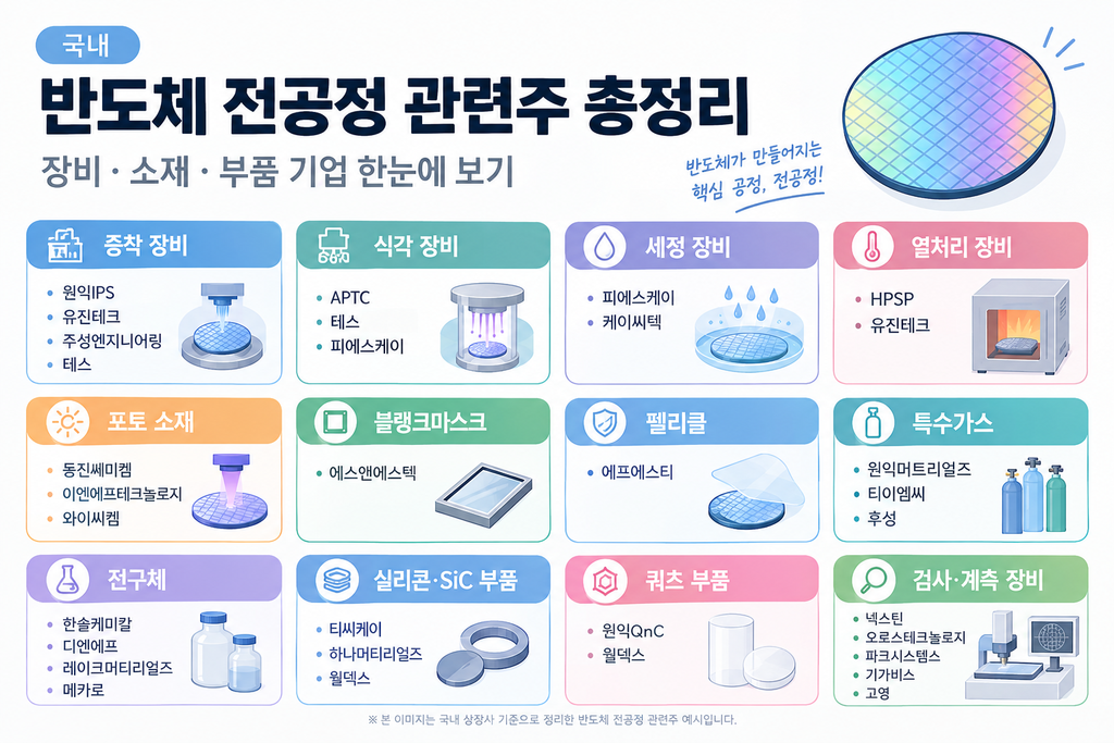 반도체 전공정 관련주