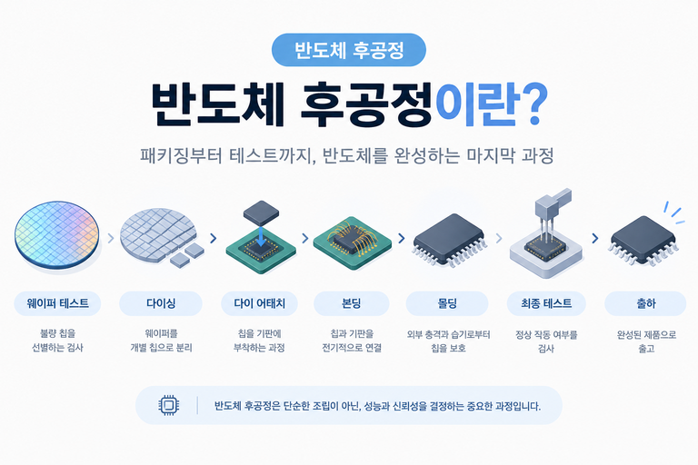 반도체 후공정 8단계 공정 순서부터 HBM TC본더 관련주